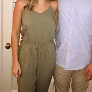 Army green jumpsuit